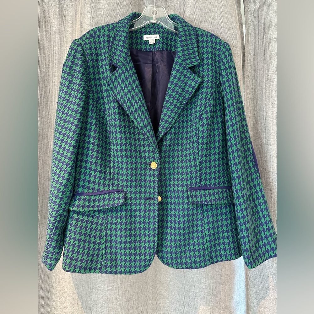 Joan Rivers Houndstooth Blazer